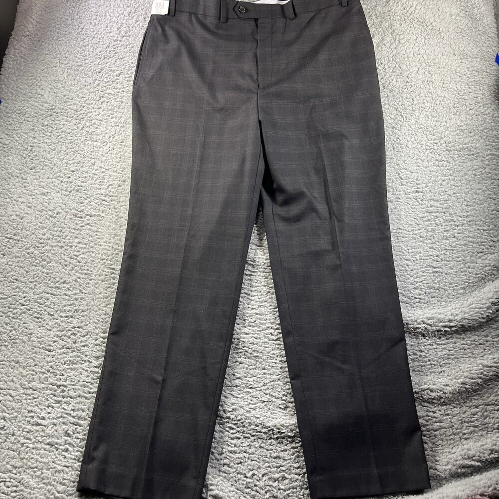 NWT Ralph Lauren The Comfort Flex Dress Pants Plaid Charcoal Men's 40x32